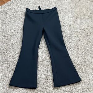 Cynthia Rowley cropped scuba Black Flared Ponte Pants